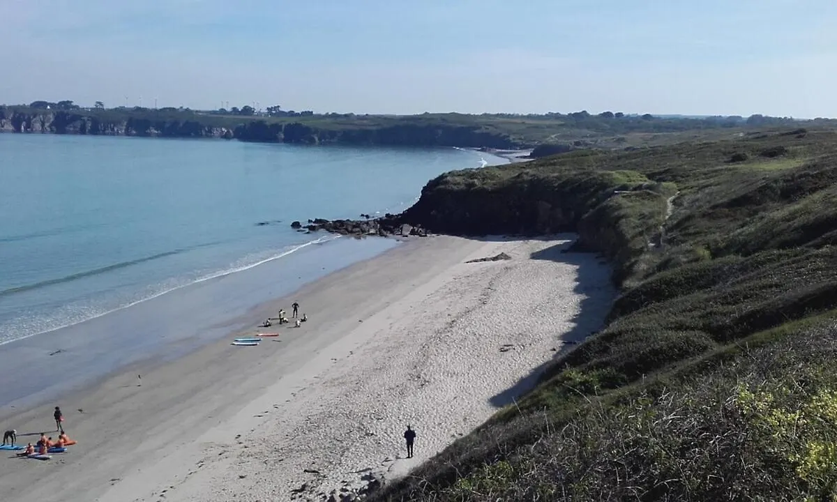 Charmante Petite Maison Bretonne T1Bis Vue Mer Et Nature 普劳戈维林 度假居